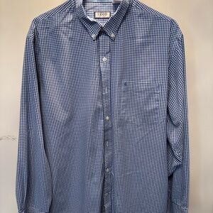 IZOD Men's Navy Gingham Shirt